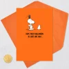 Peanuts® Snoopy and Ghost So Awesome It's Scary Halloween Card