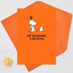 Peanuts® Snoopy and Ghost So Awesome It's Scary Halloween Card