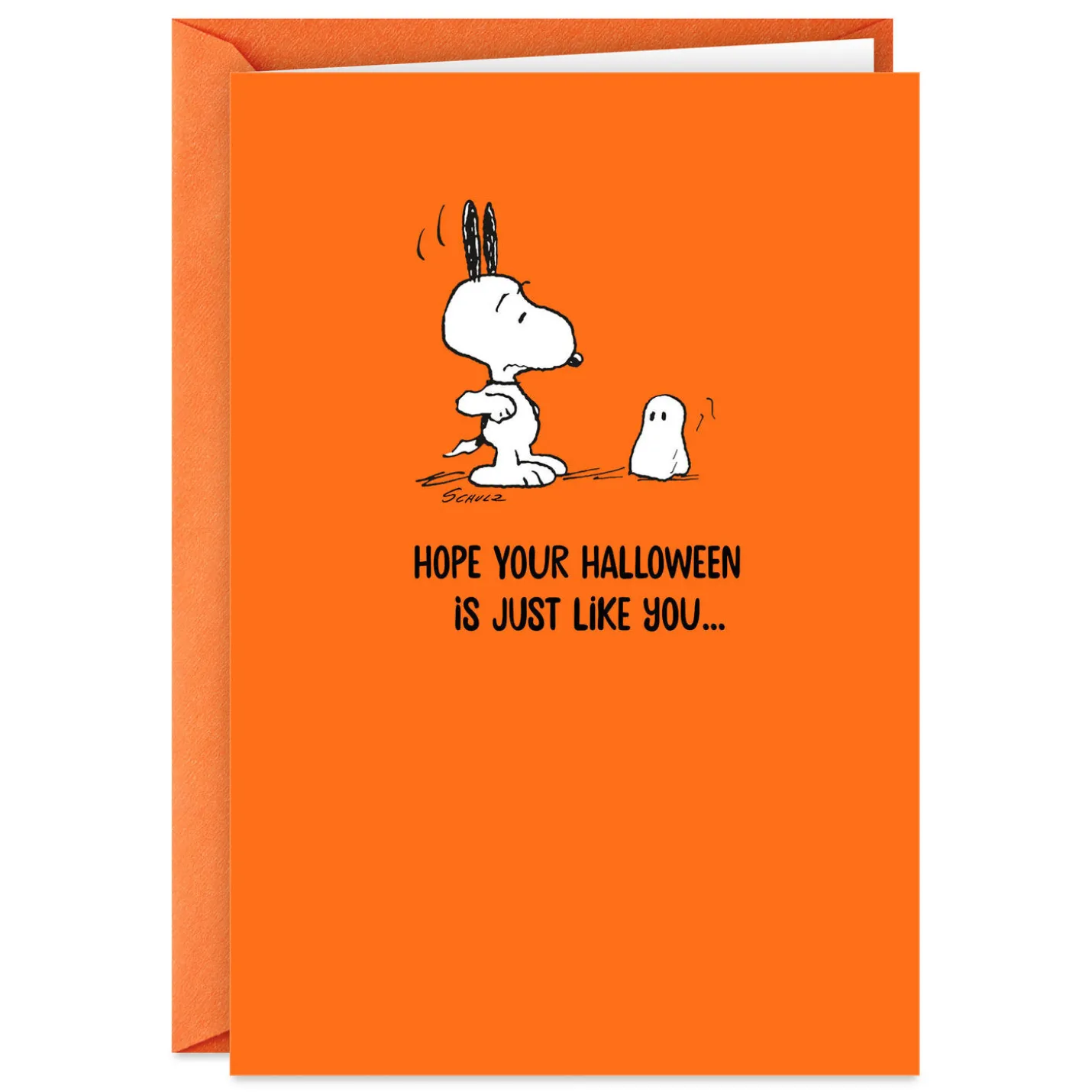 Peanuts® Snoopy and Ghost So Awesome It's Scary Halloween Card