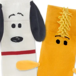 Peanuts® Snoopy and Woodstock Mismatched Novelty Socks