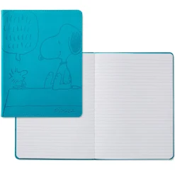 Peanuts® Snoopy and Woodstock Faux Leather Notebook