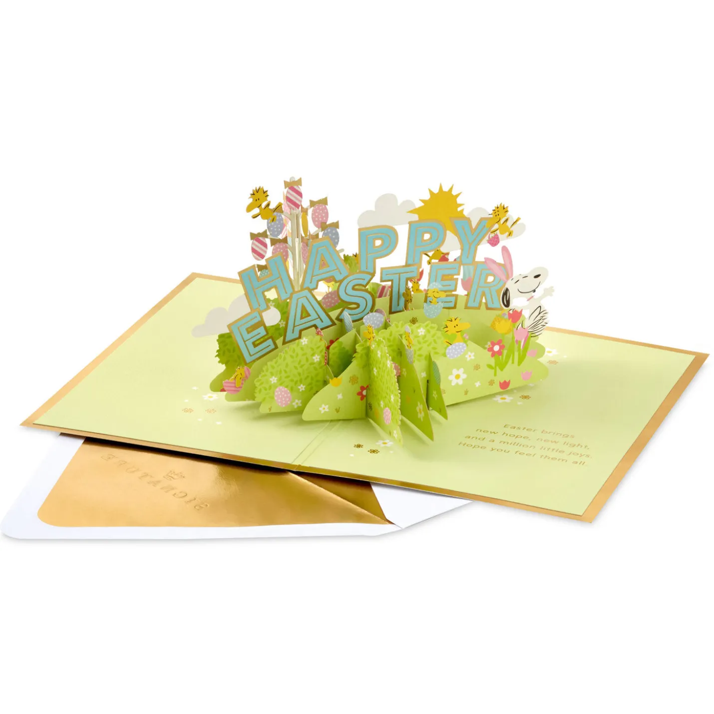 Peanuts® Snoopy and Woodstock Easter Wonders 3D Pop-Up Easter Card