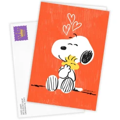Peanuts® Snoopy and Woodstock Sharing a Hug Custom Card