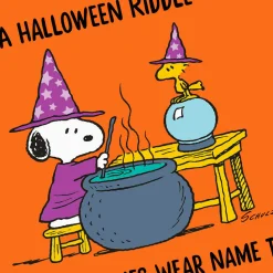 Peanuts® Snoopy and Woodstock Witch Riddle Funny Halloween Card