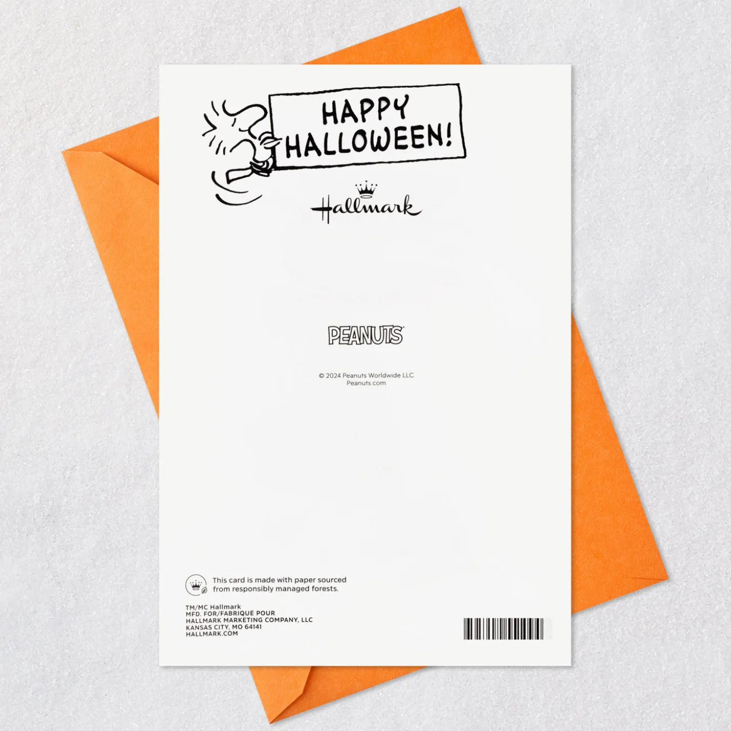 Peanuts® Snoopy and Woodstock Love and Jokes Funny Pop-Up Halloween Card
