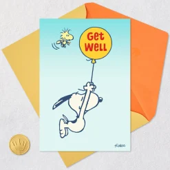 Peanuts® Snoopy and Woodstock Hang in There Get Well Card