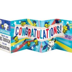 Peanuts® Snoopy and Woodstock Banner Graduation Card