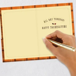 Peanuts® Snoopy and Woodstock Hugs to You Thanksgiving Card
