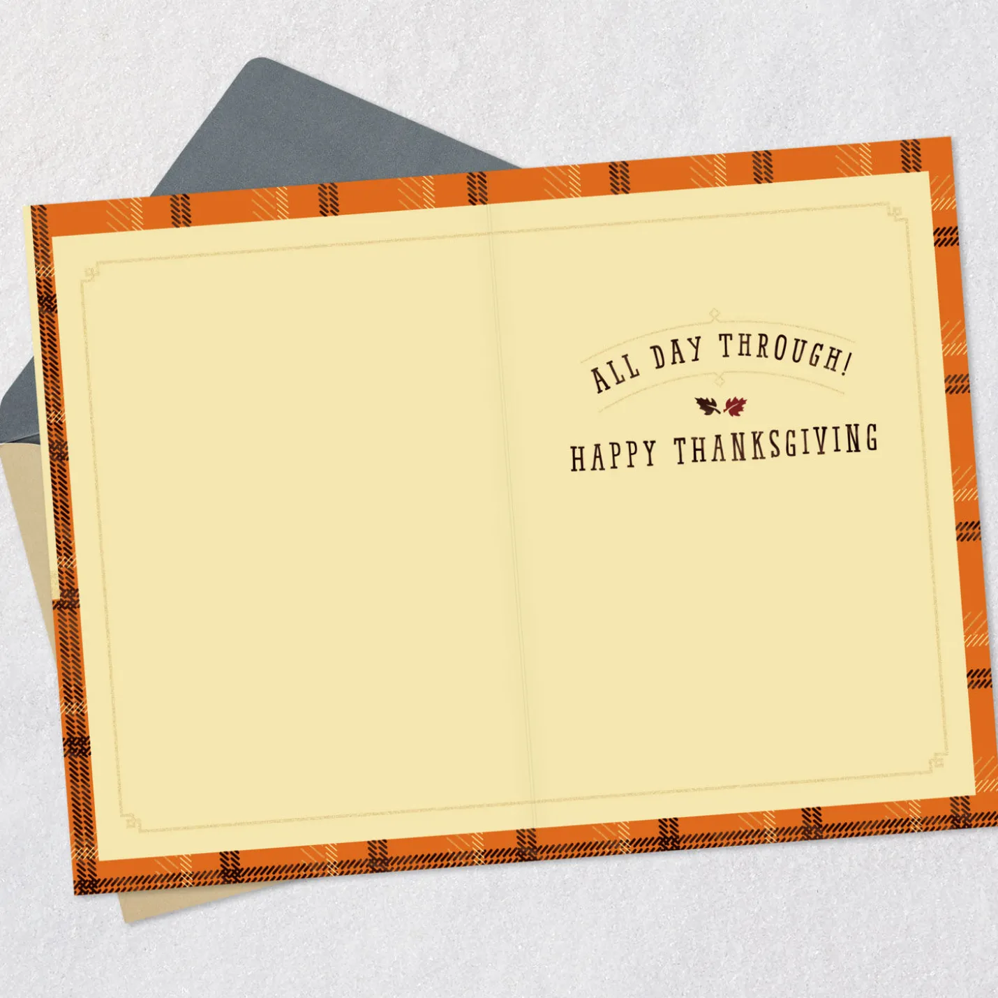 Peanuts® Snoopy and Woodstock Hugs to You Thanksgiving Card