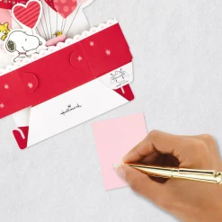 Peanuts® Snoopy and Woodstock Happy Heart Day Musical 3D Pop-Up Valentine's Day Card With Light