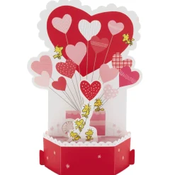 Peanuts® Snoopy and Woodstock Happy Heart Day Musical 3D Pop-Up Valentine's Day Card With Light