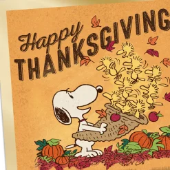 Peanuts® Snoopy and Woodstock Lots of Love Thanksgiving Card