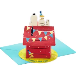 Peanuts® Snoopy and Woodstock Hooray 3D Pop-Up Card