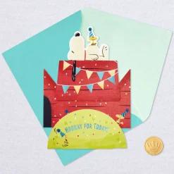 Peanuts® Snoopy and Woodstock Hooray 3D Pop-Up Card