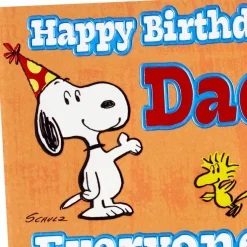Peanuts® Snoopy and Woodstock World's Best Dad Funny Birthday Card