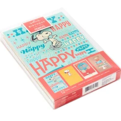 Peanuts® Snoopy Assorted Birthday Cards, Pack of 12