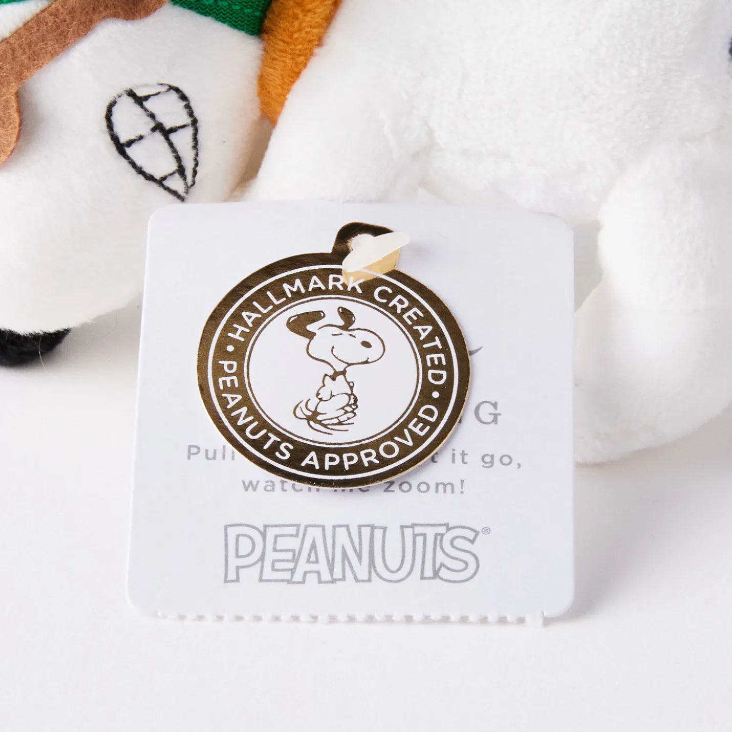 Peanuts® Snoopy as the Flying Ace Zip-Along Plush Toy