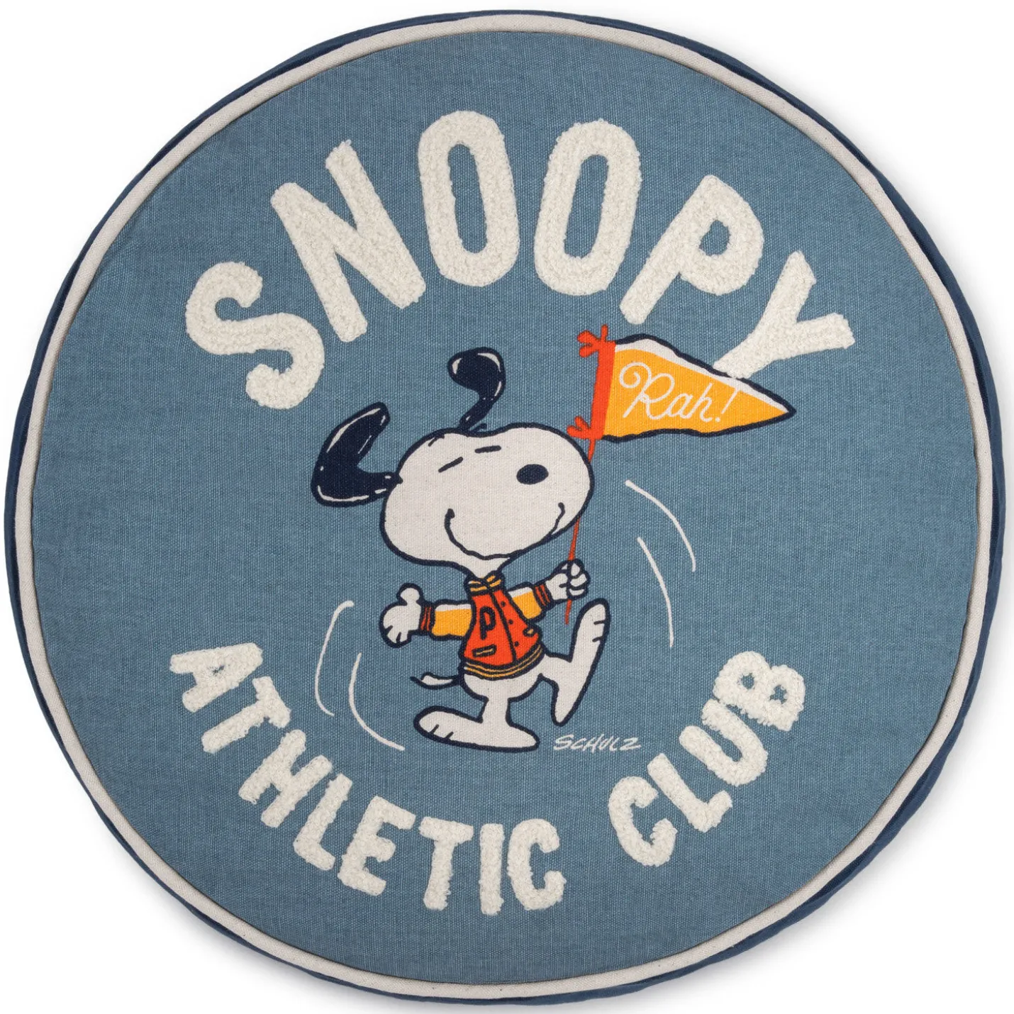 Peanuts® Snoopy Athletic Club Round Pillow, 15.5"