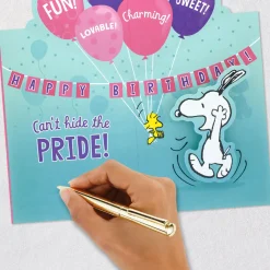 Peanuts® Snoopy Can't Hide the Pride Pop-Up Birthday Card for Niece