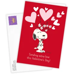 Peanuts® Snoopy Extra Love Custom Valentine's Day Card