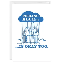 Peanuts® Snoopy Feeling Blue Custom Thinking of You Card