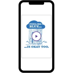 Peanuts® Snoopy Feeling Blue Custom Thinking of You Card