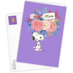 Peanuts® Snoopy Flower Bouquet Custom Mother's Day Card