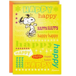 Peanuts® Snoopy Happy Dance Birthday Card