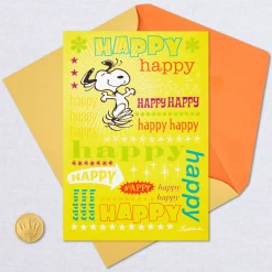 Peanuts® Snoopy Happy Dance Birthday Card