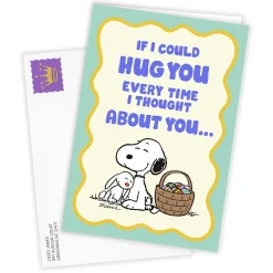 Peanuts® Snoopy Hug Custom Easter Card