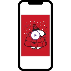 Peanuts® Snoopy in Puffer Coat Custom Christmas Card