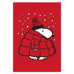 Peanuts® Snoopy in Puffer Coat Custom Christmas Card