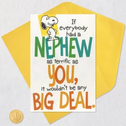 Peanuts® Snoopy It's a Big Deal Funny Birthday Card for Nephew