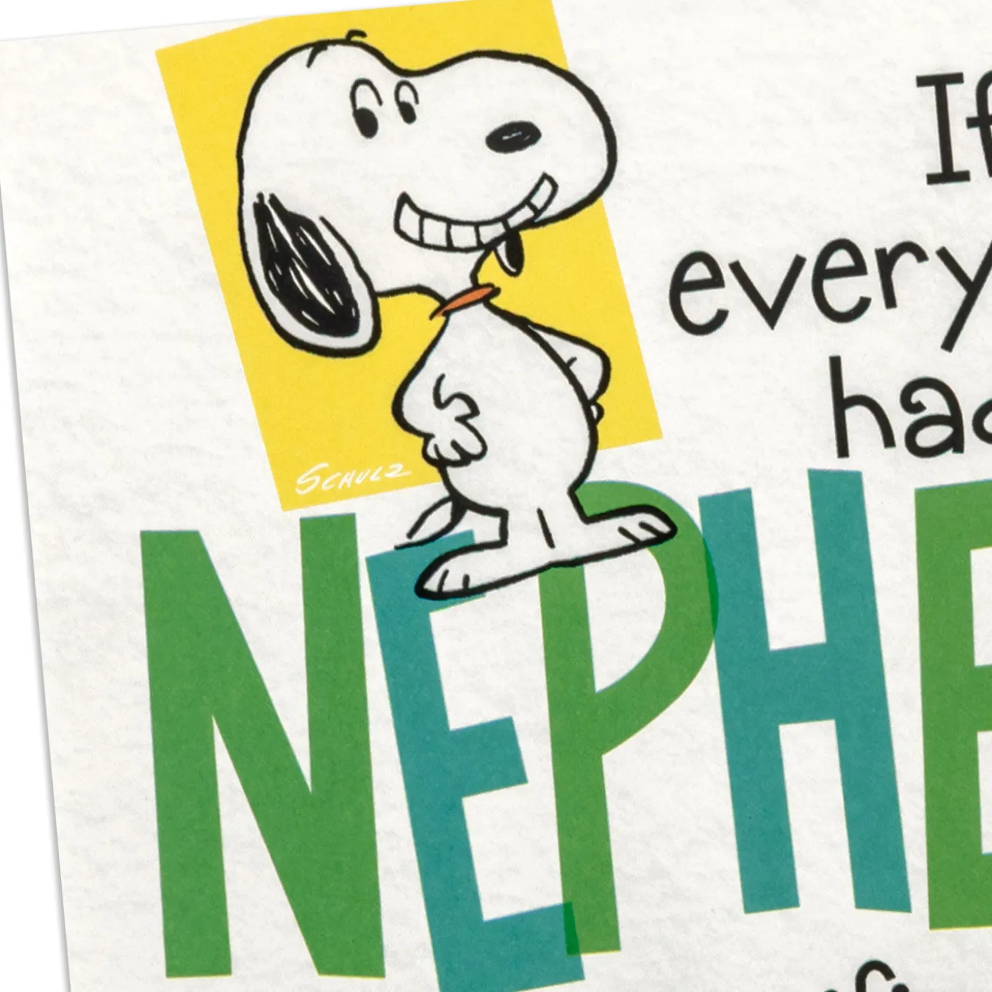 Peanuts® Snoopy It's a Big Deal Funny Birthday Card for Nephew