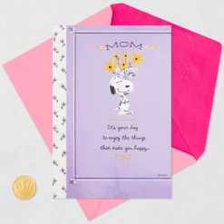 Peanuts® Snoopy It's Your Day Birthday Card for Mom