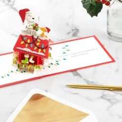 Peanuts® Snoopy Joy to the World 3D Pop-Up Christmas Card