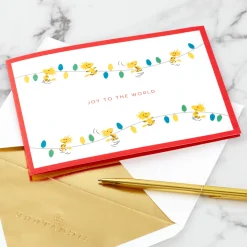 Peanuts® Snoopy Joy to the World 3D Pop-Up Christmas Card