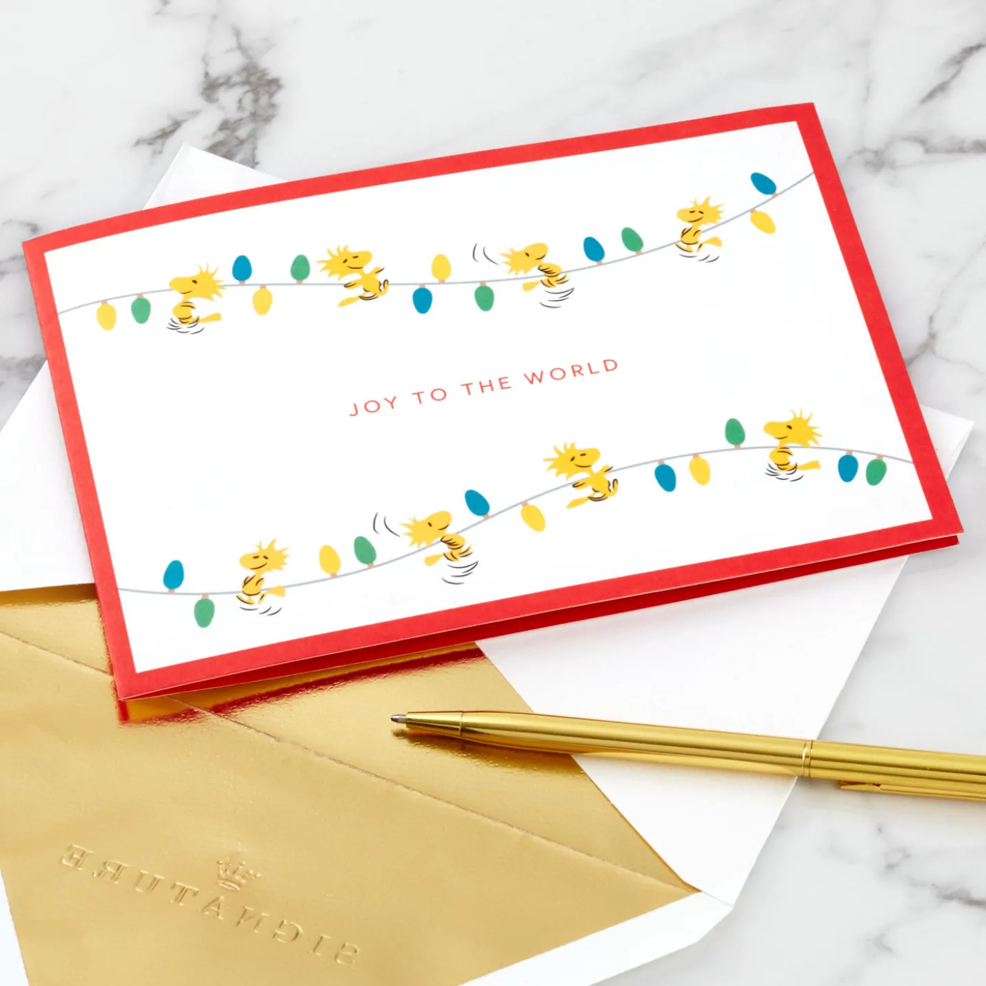 Peanuts® Snoopy Joy to the World 3D Pop-Up Christmas Card