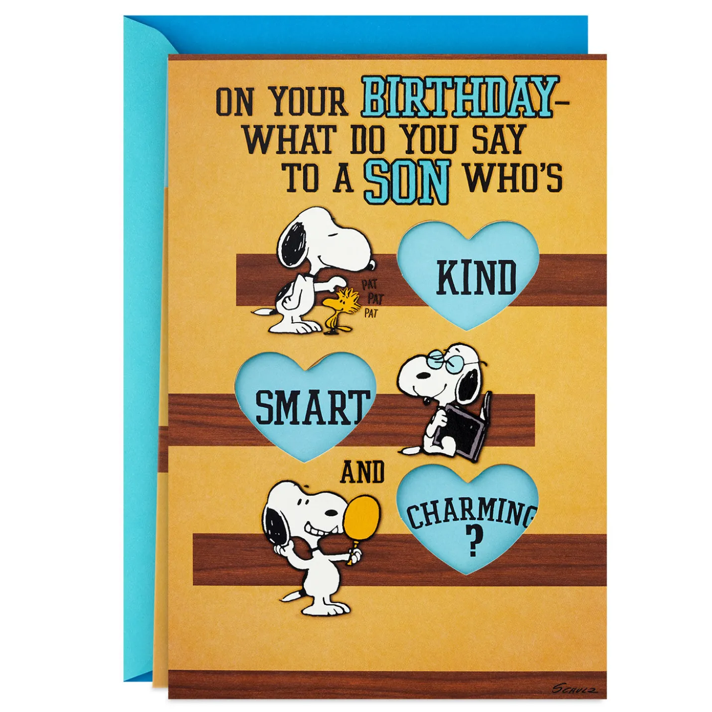 Peanuts® Snoopy Kind, Smart and Charming Birthday Card for Son
