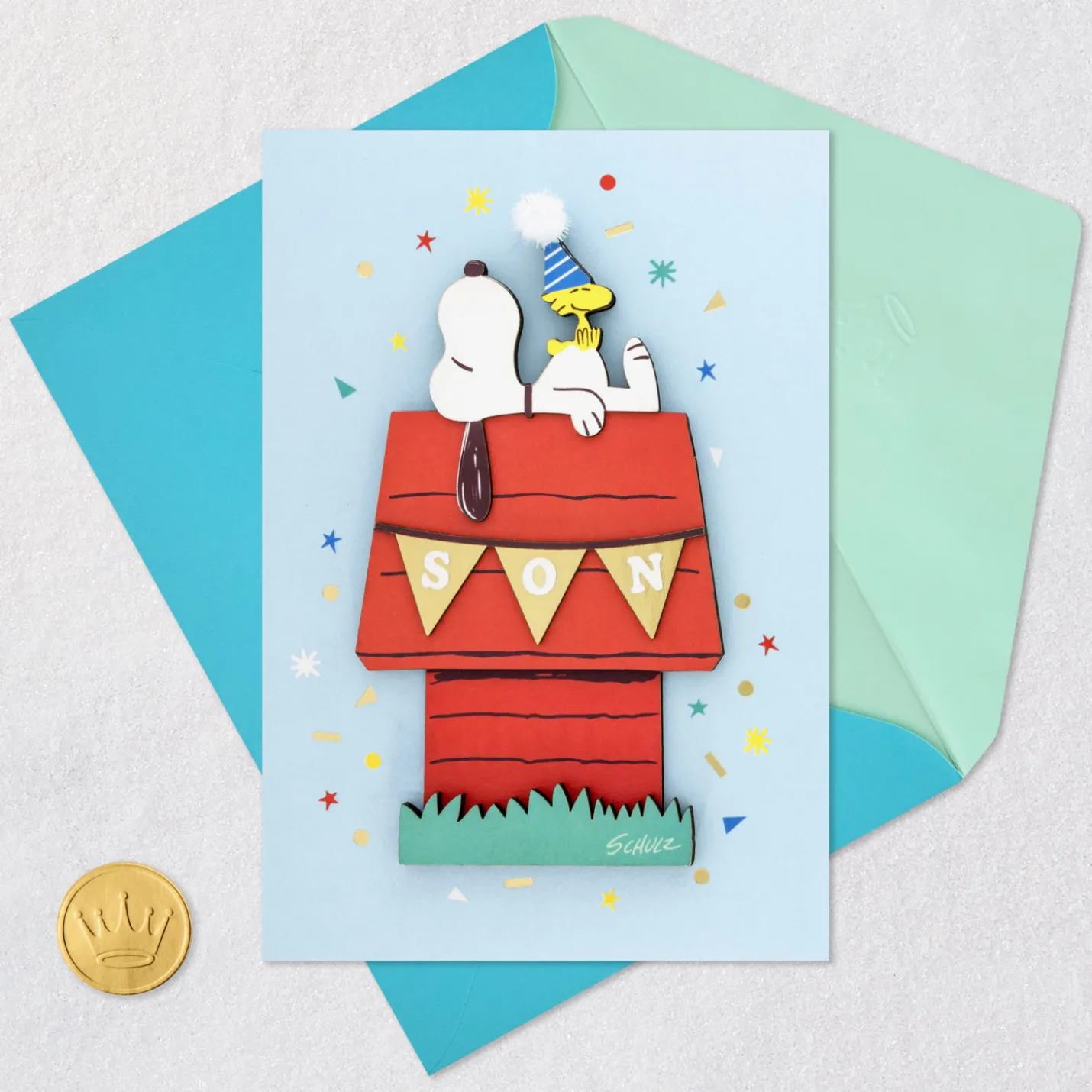 Peanuts® Snoopy Laid-Back Day for a Much Loved Son Birthday Card