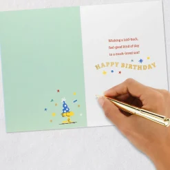 Peanuts® Snoopy Laid-Back Day for a Much Loved Son Birthday Card