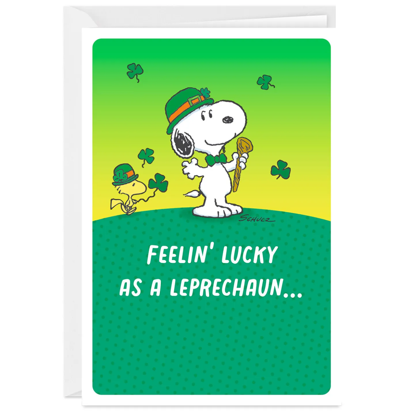 Peanuts® Snoopy Leprechaun Custom St. Patrick's Day Card