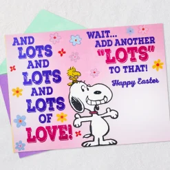 Peanuts® Snoopy Lots of Love Easter Card