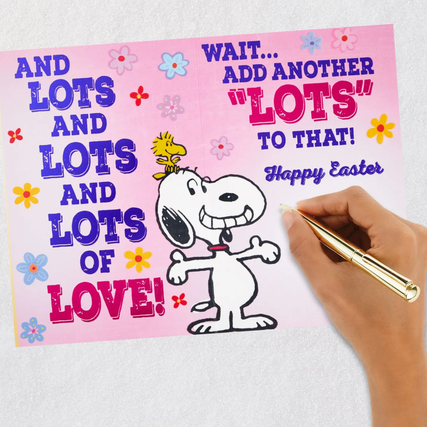 Peanuts® Snoopy Lots of Love Easter Card