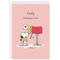 Peanuts® Snoopy Sending Love Custom Card
