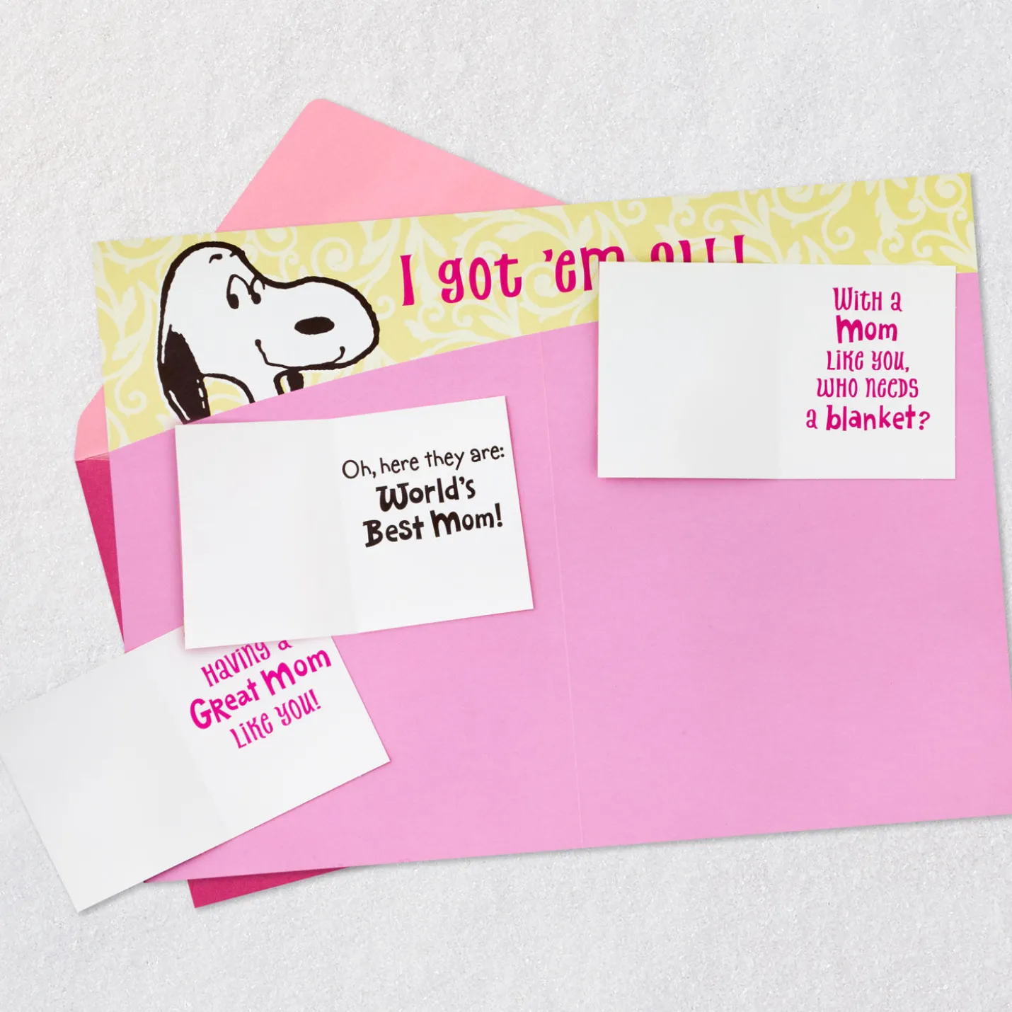 Peanuts® Snoopy Shopping Funny Mother's Day Card With Mini Cards