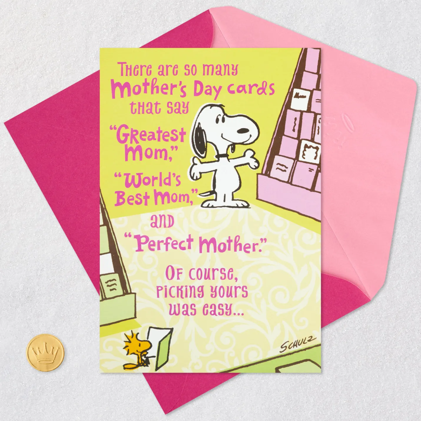 Peanuts® Snoopy Shopping Funny Mother's Day Card With Mini Cards
