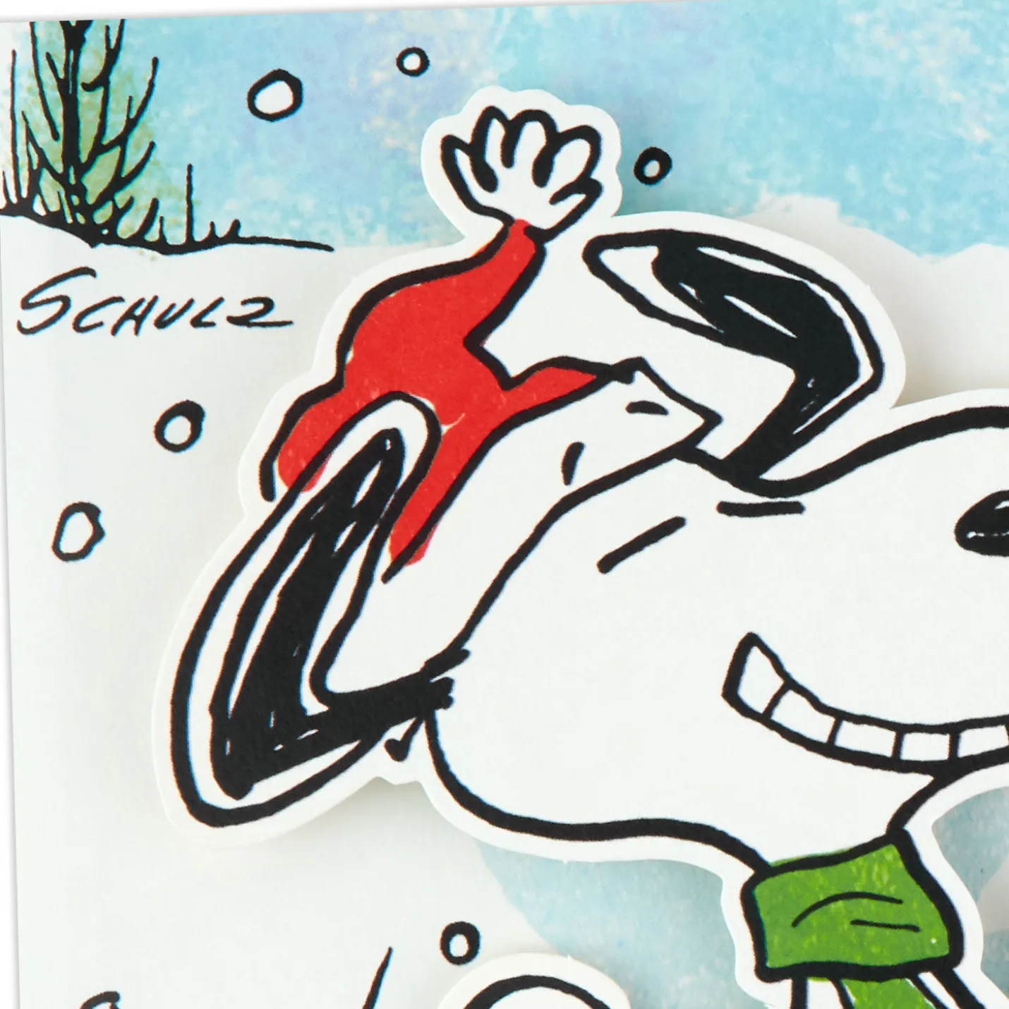 Peanuts® Snoopy Snow Angel Musical Christmas Card With Motion