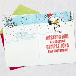 Peanuts® Snoopy Snow Angel Musical Christmas Card With Motion