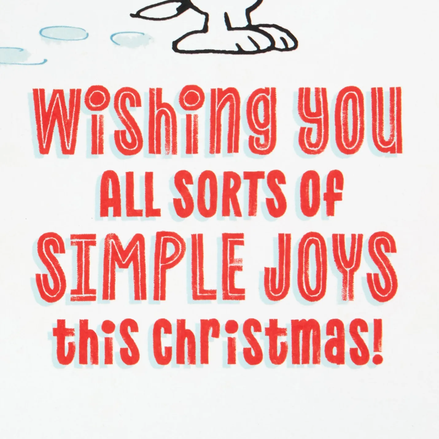 Peanuts® Snoopy Snow Angel Musical Christmas Card With Motion